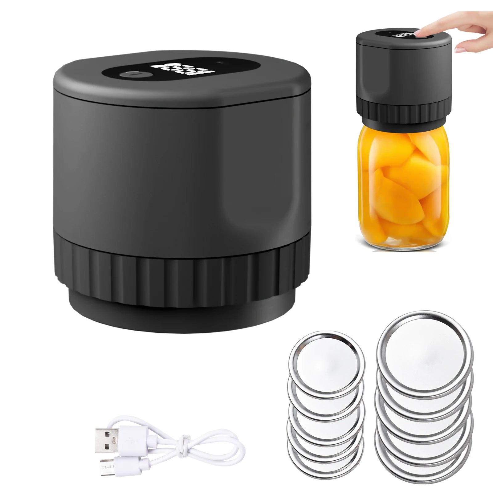 Electric Jar Vacuum Sealer Kit 