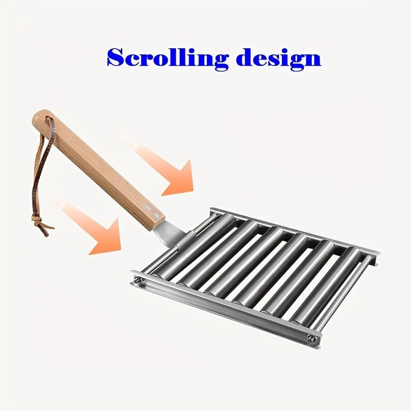 Barbecue Sausage Grilling Rack Roller