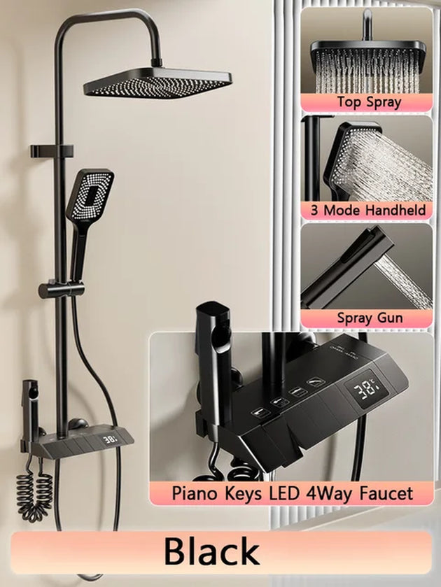 Bathroom Shower Full Set LED Display