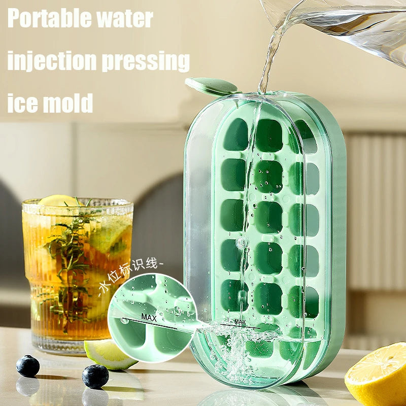 8 Grid Portable Water Injection Ice Tray