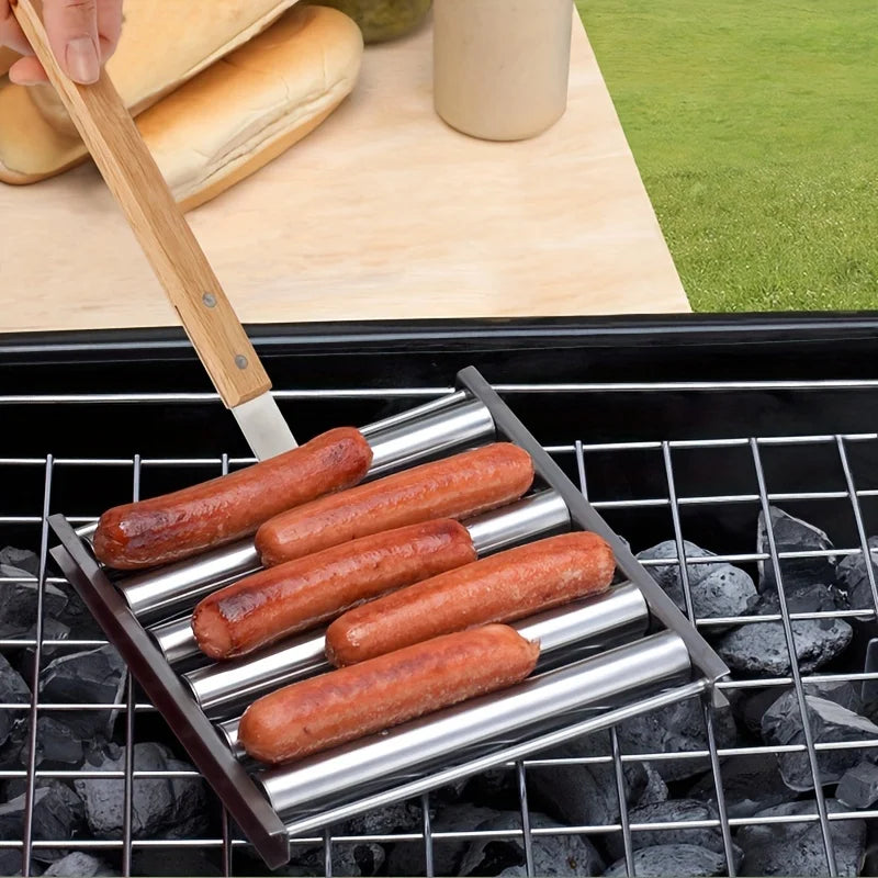 Barbecue Sausage Grilling Rack Roller