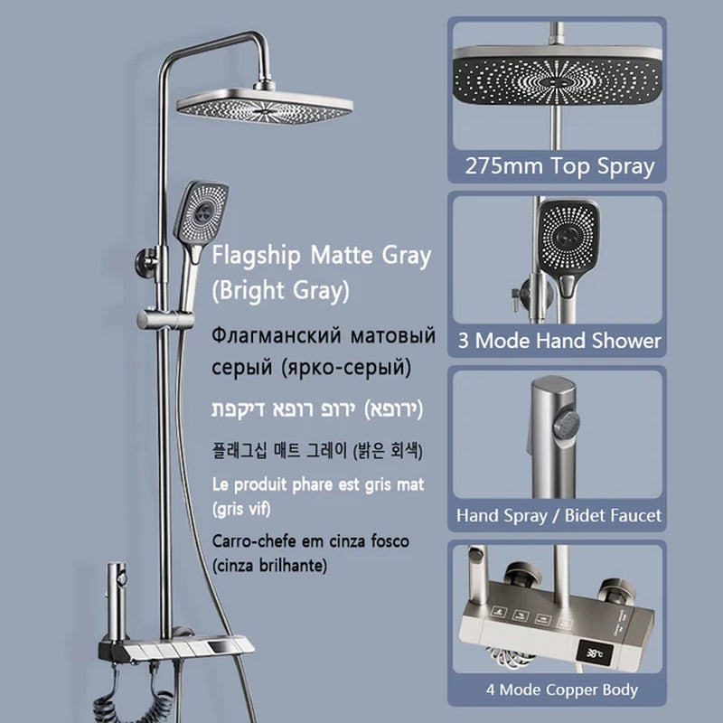 Bathroom Shower Full Set LED Display