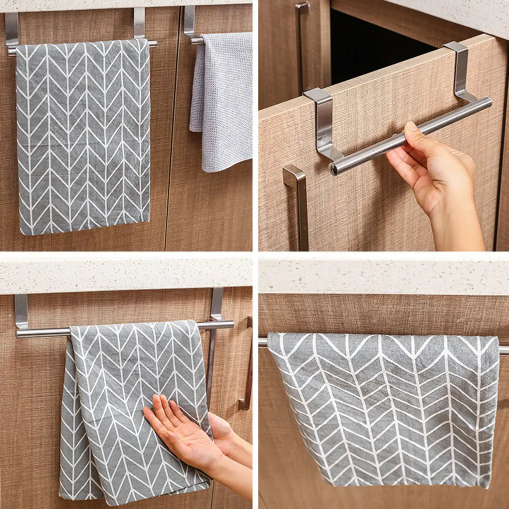 Towel Rack Bathroom Door Hanging Organizer