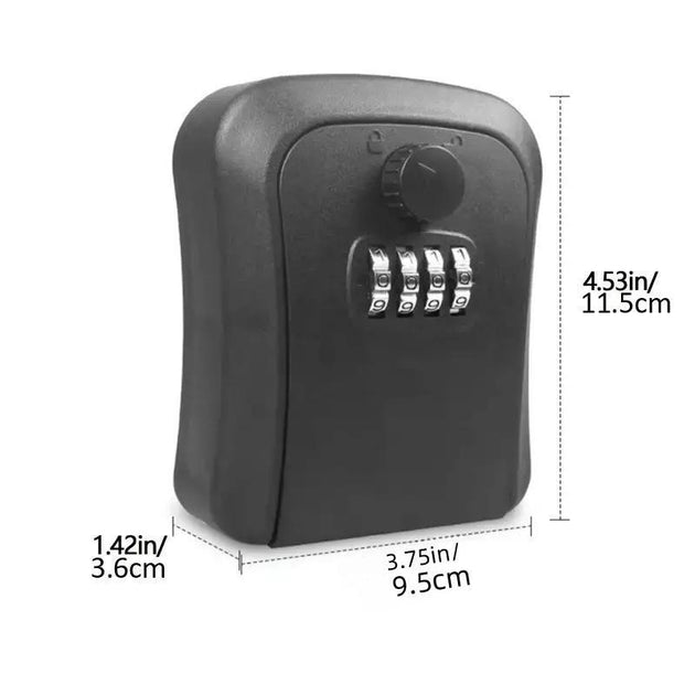 Secure Your Keys: Waterproof Wall-Mounted Password Key Storage Box - Ideal for Home & Rentals!
